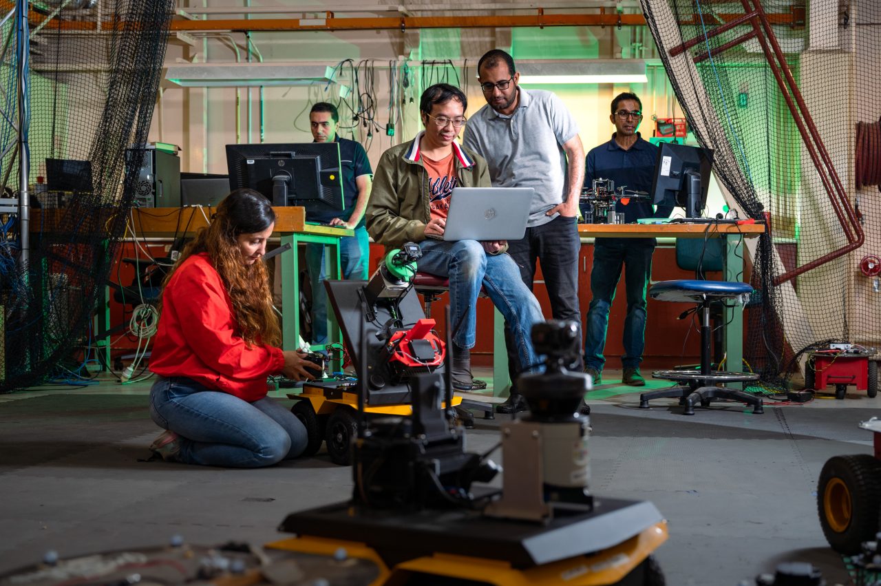 Robotic Engineers in Robotics Lab